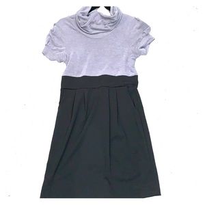 Gray & Black Mock Neck Dress | Size: L